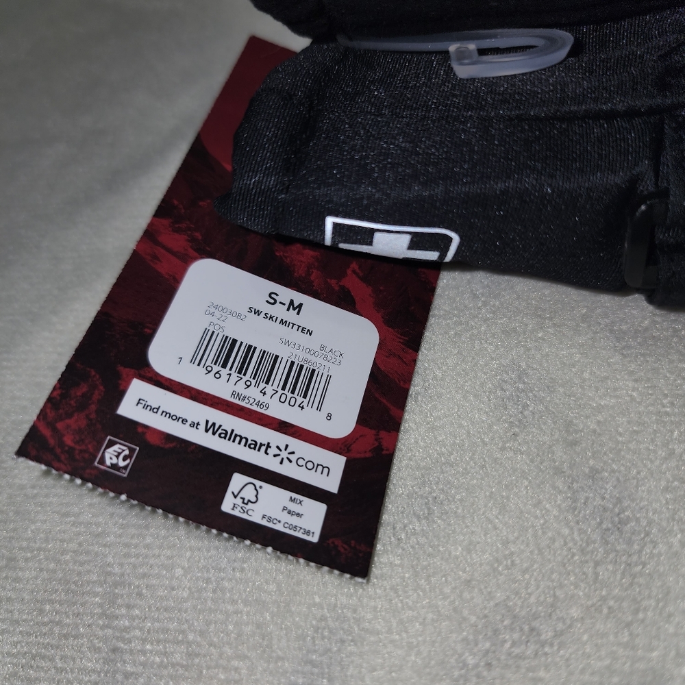 Swiss Tech Boys Ski Mittens, Sizes Small/Medium - Picture 3 of 6